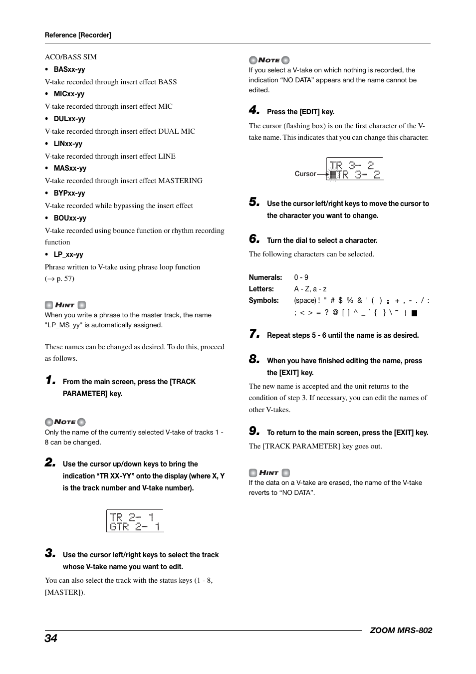 Zoom MRS-802 User Manual | Page 34 / 172