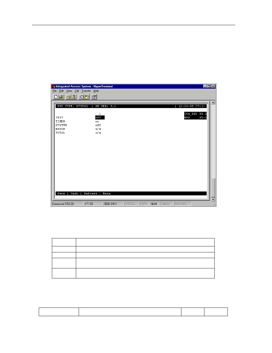 12 ntu test screen (2560/2561 or 2200e/2201e) | Zhone Technologies 900 User Manual | Page 146 / 176