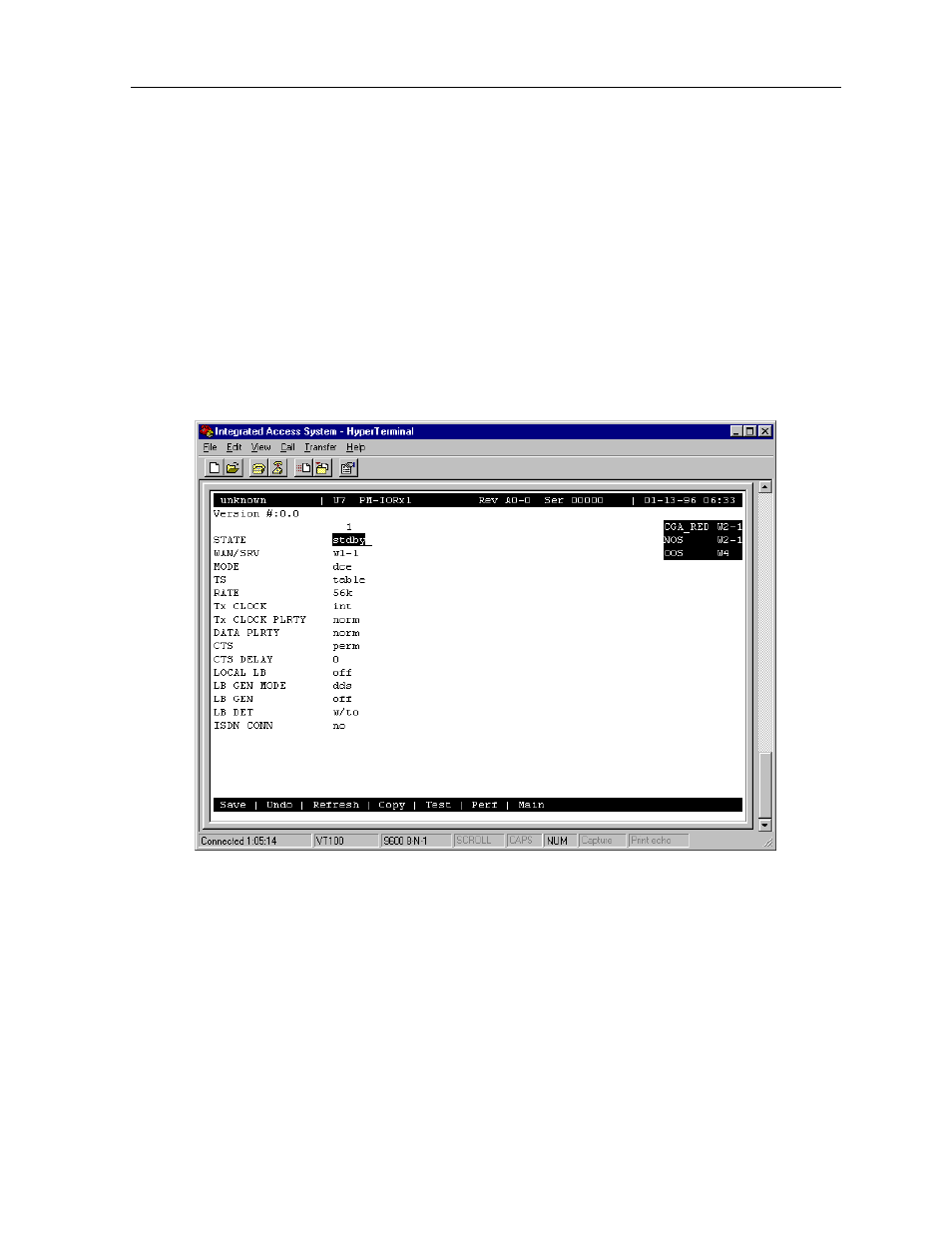 3 pm-ior card user screens and settings, 1 pm-ior card main screen | Zhone Technologies 900 User Manual | Page 163 / 176