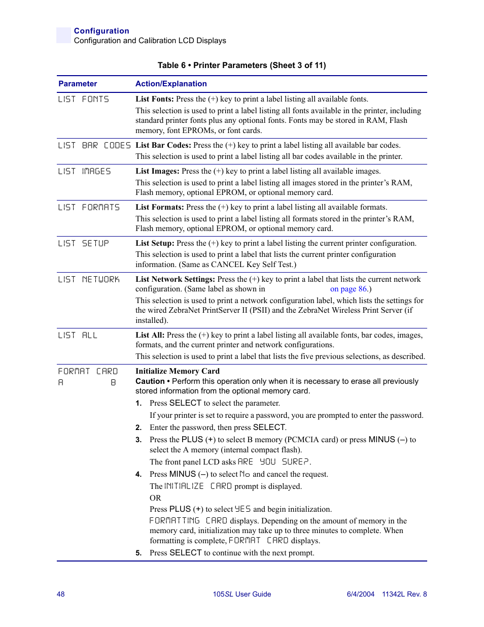 Zebra Technologies Zebra S Series 105SL User Manual | Page 72 / 130