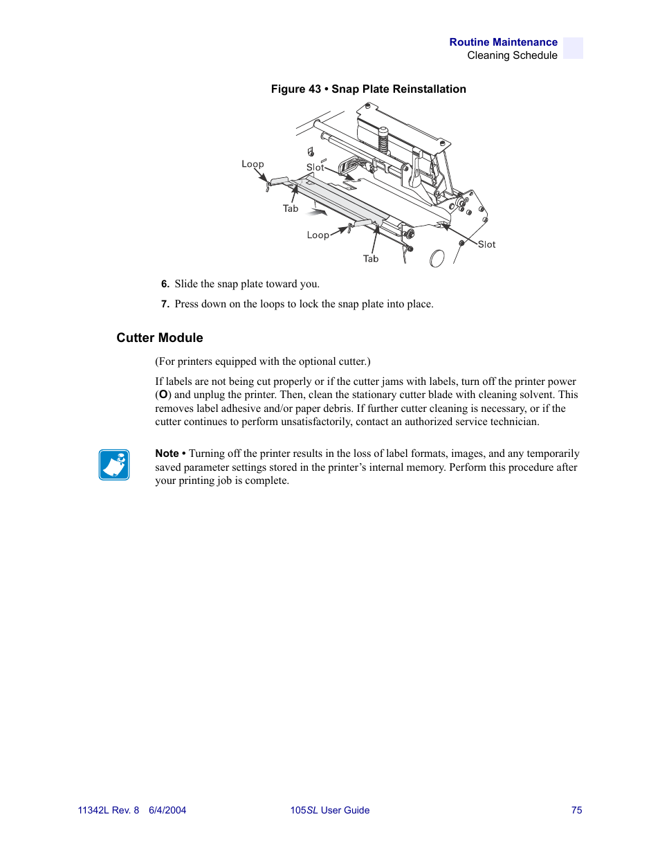 Figure 43 | Zebra Technologies Zebra S Series 105SL User Manual | Page 99 / 130