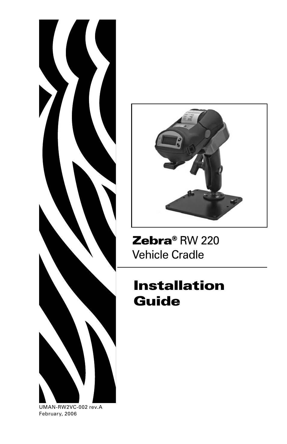 Zebra Technologies RW 220 User Manual | 16 pages