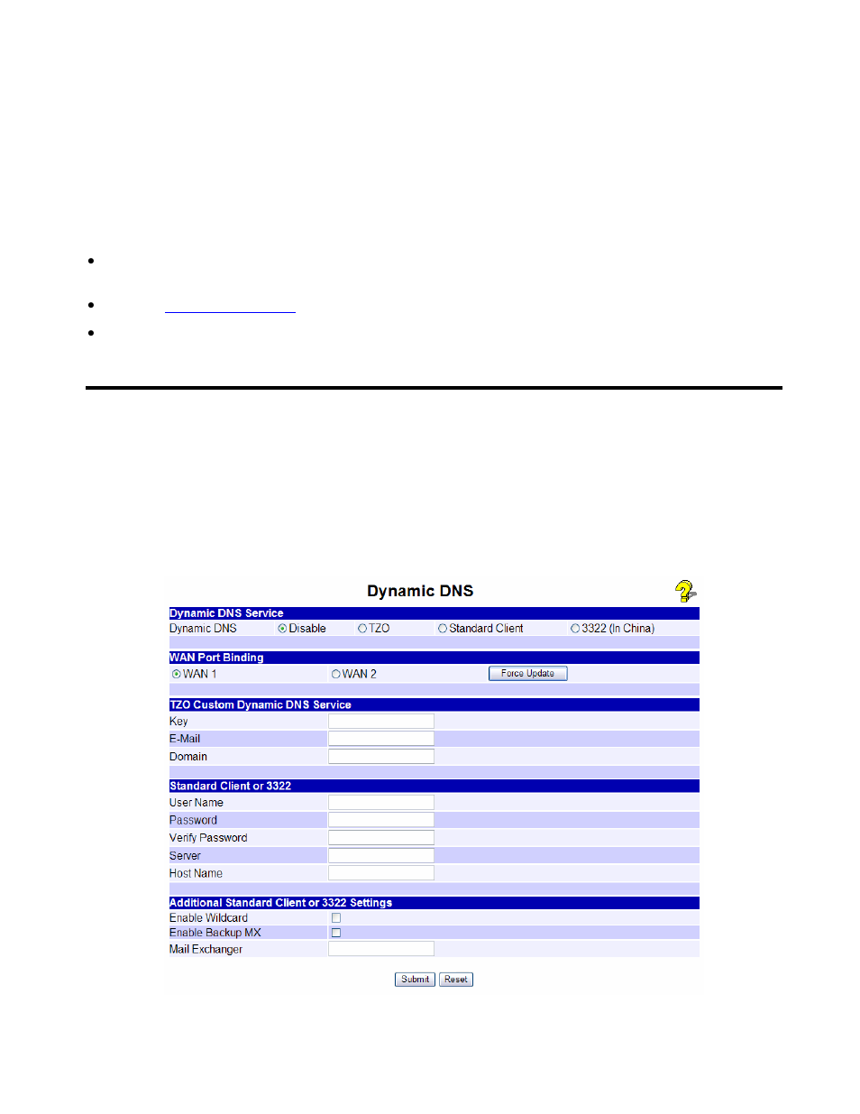 Dynamic dns, To use the dynamic dns feature | XiNCOM Twin WAN XC-DPG402 User Manual | Page 42 / 79