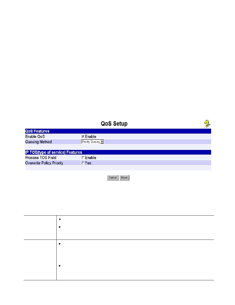 Qos configuration (available in xc-dpg502only), Overview, Qos setup | Data – qos setup, Qos configuration ( available in xc-dpg502only), Qos configuration | XiNCOM Twin WAN XC-DPG402 User Manual | Page 63 / 79