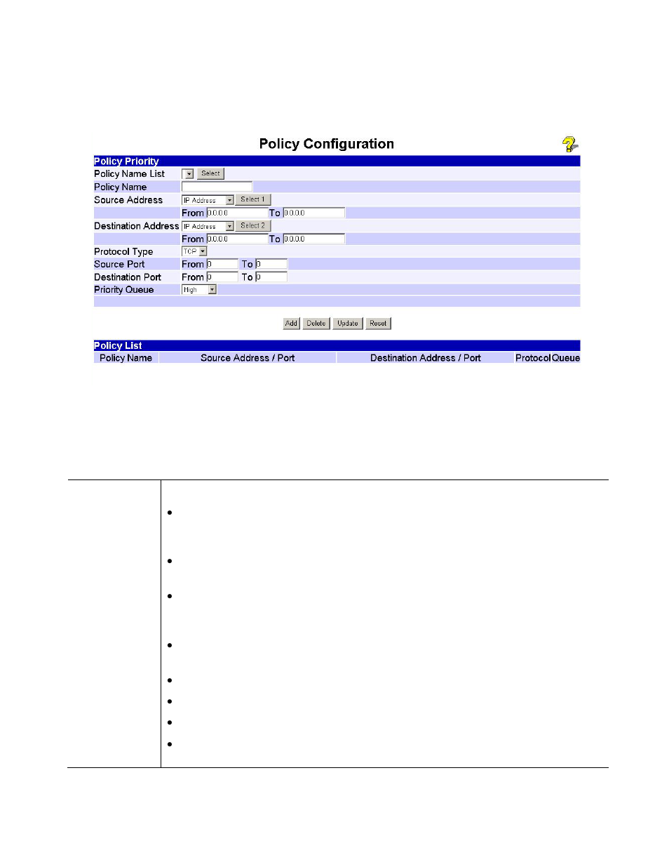 Policy configuration, Data – policy configuration | XiNCOM Twin WAN XC-DPG402 User Manual | Page 64 / 79