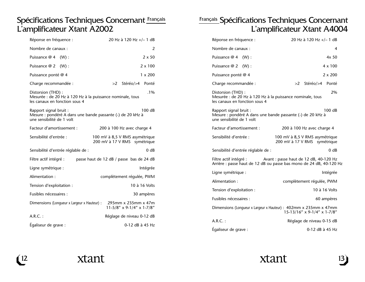 Xtant A4004 User Manual | Page 8 / 16