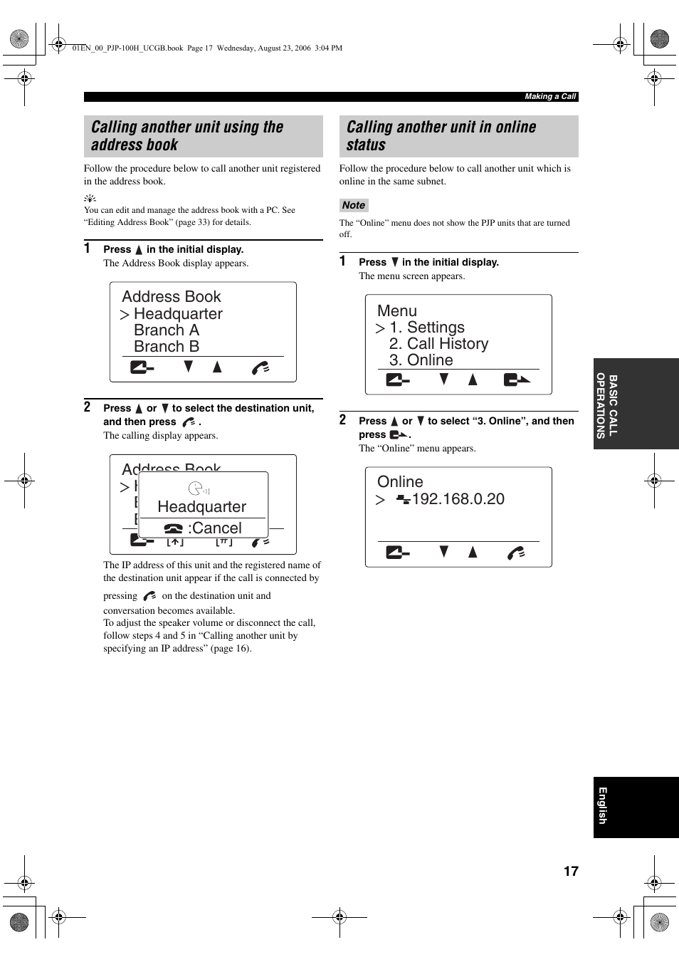 Yamaha PJP-100H User Manual | Page 21 / 59