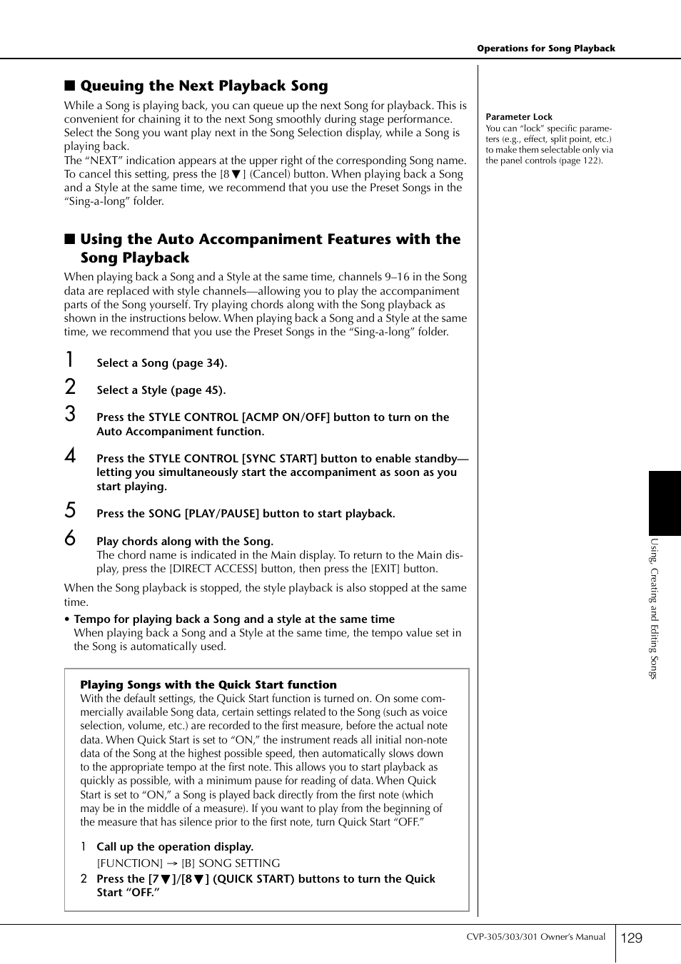 Yamaha 303 User Manual | Page 129 / 220