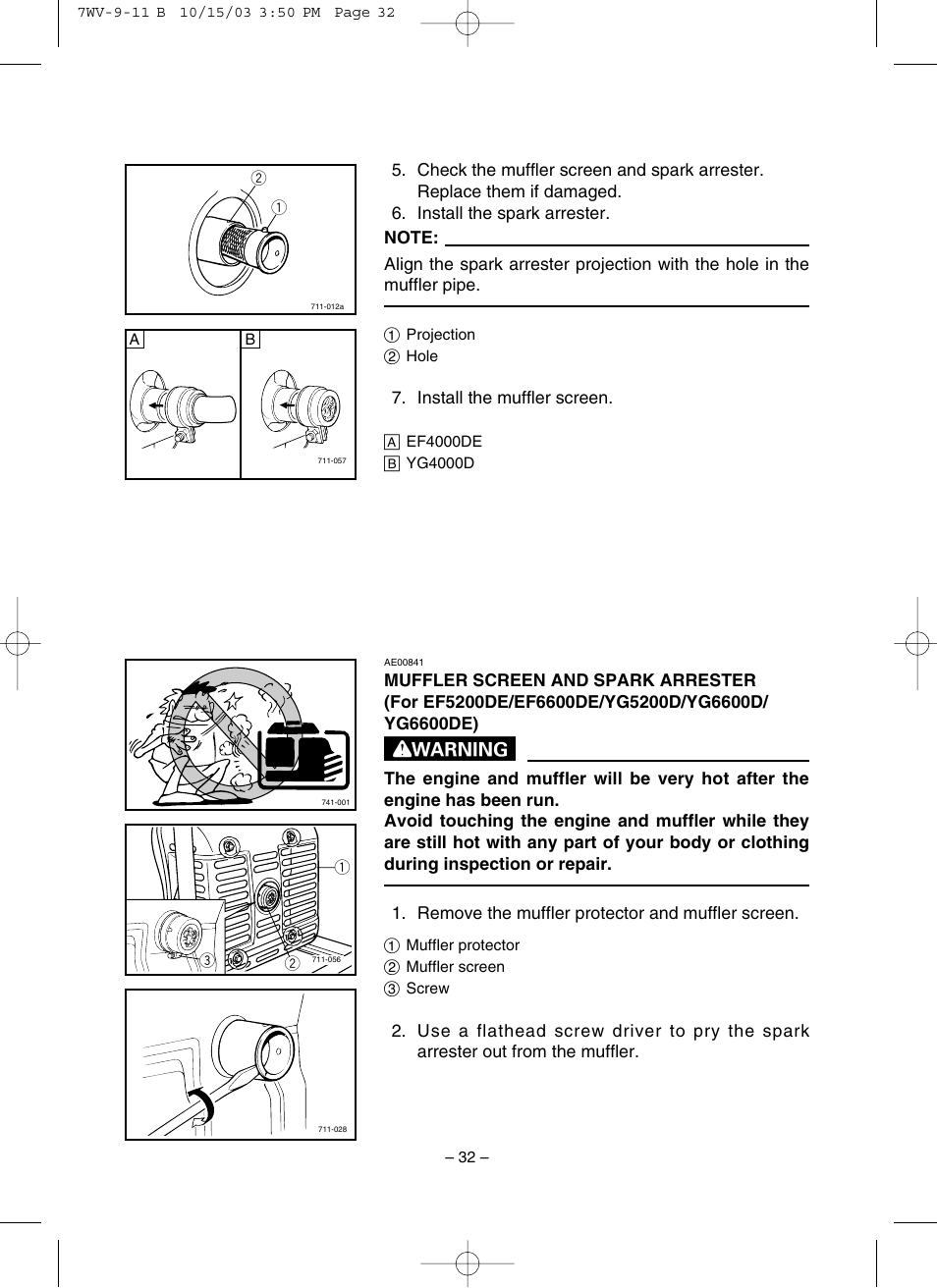 Yamaha EF4000DE User Manual | Page 37 / 62