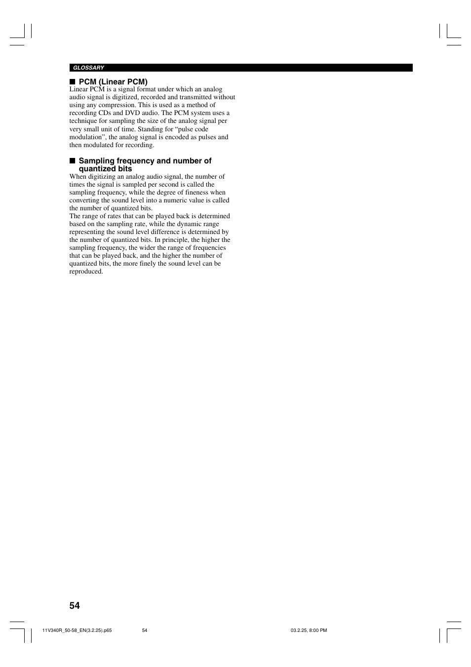 Yamaha RX-V340 User Manual | Page 56 / 60