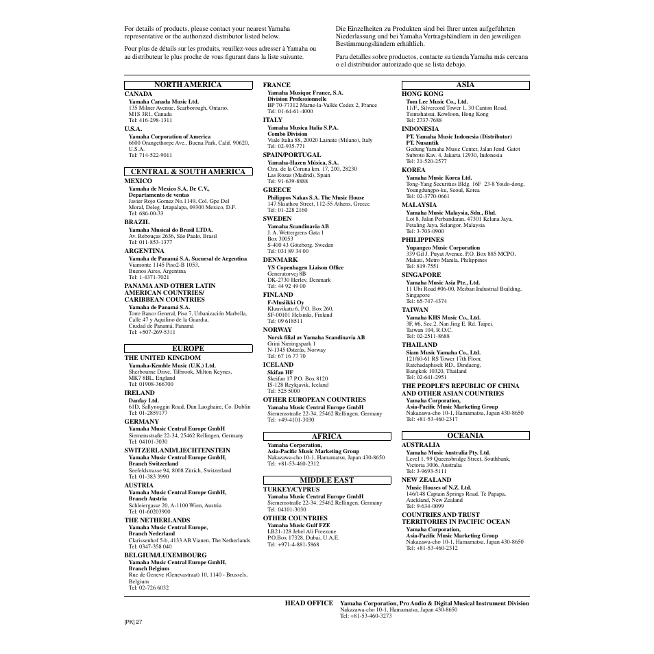 Yamaha Portatone EZ-250i User Manual | Page 86 / 87