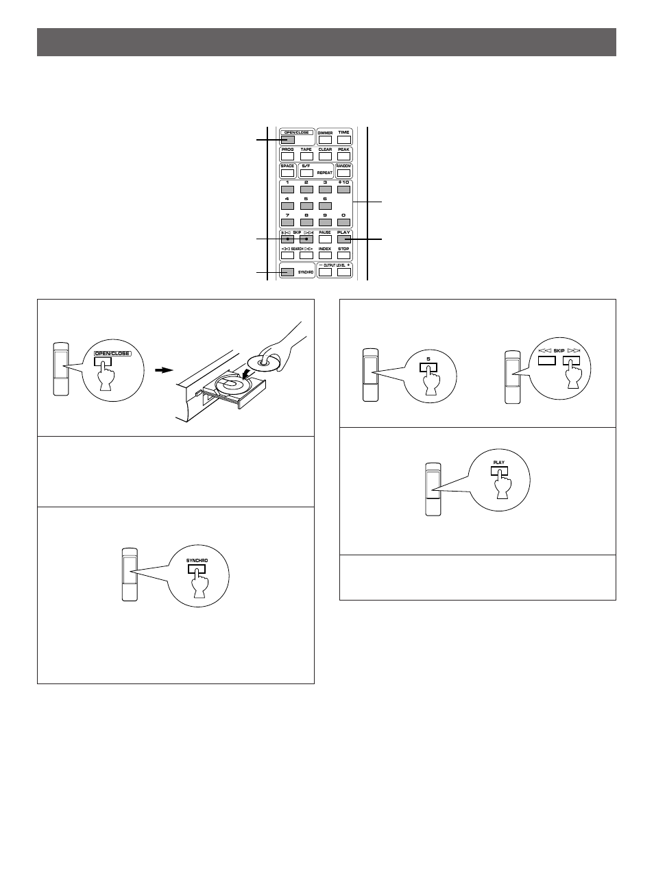 Cd synchronized recording | Yamaha CDX-480 User Manual | Page 19 / 22
