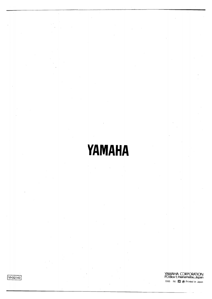 Yamaha | Yamaha MT3X User Manual | Page 92 / 92