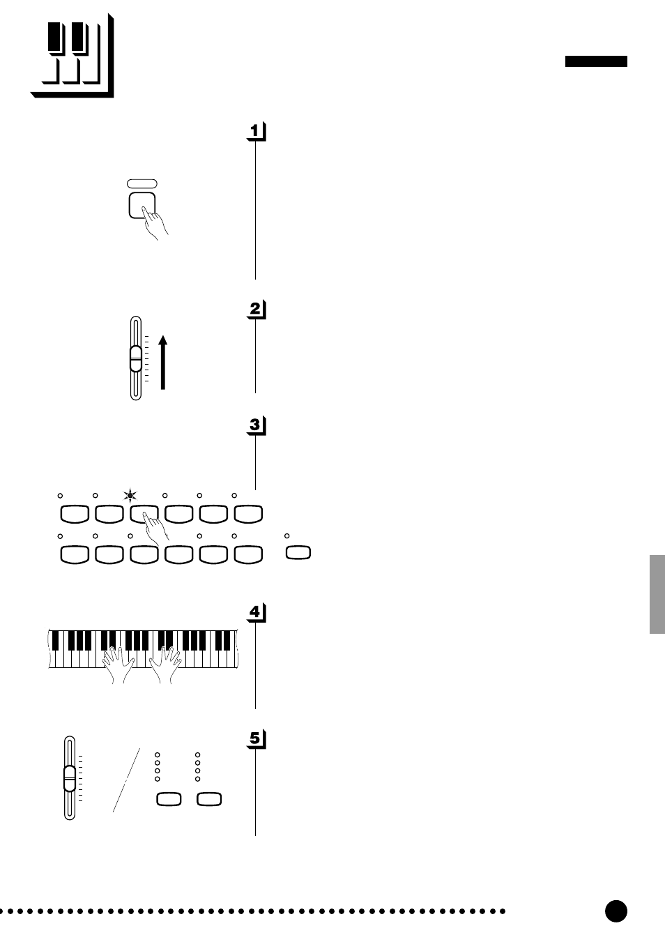 Selección e interpretación de voces, Conecte la alimentación, Seleccione una voz | Toque, Añada los efectos requeridos, Ajuste el volumen, Clp-880 | Yamaha CLP-820S User Manual | Page 11 / 72