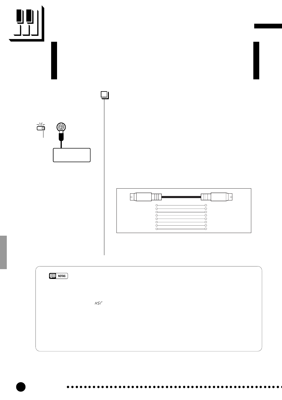 Conexión a una computadora personal, Conexiones del cable “mac | Yamaha CLP-820S User Manual | Page 38 / 72