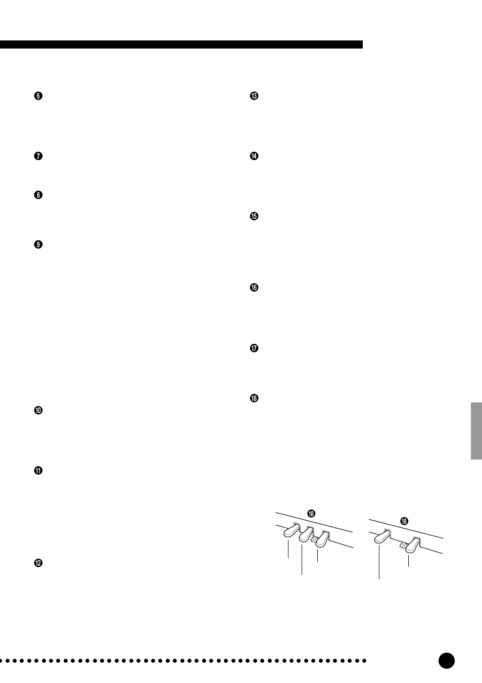 Panel de control | Yamaha CLP-820S User Manual | Page 7 / 72