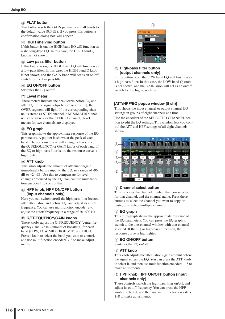 Yamaha M7CL-32 User Manual | Page 116 / 312