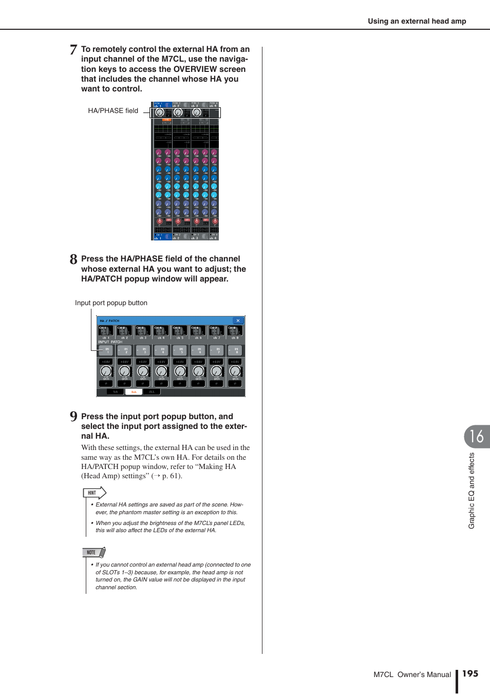 Yamaha M7CL-32 User Manual | Page 195 / 312