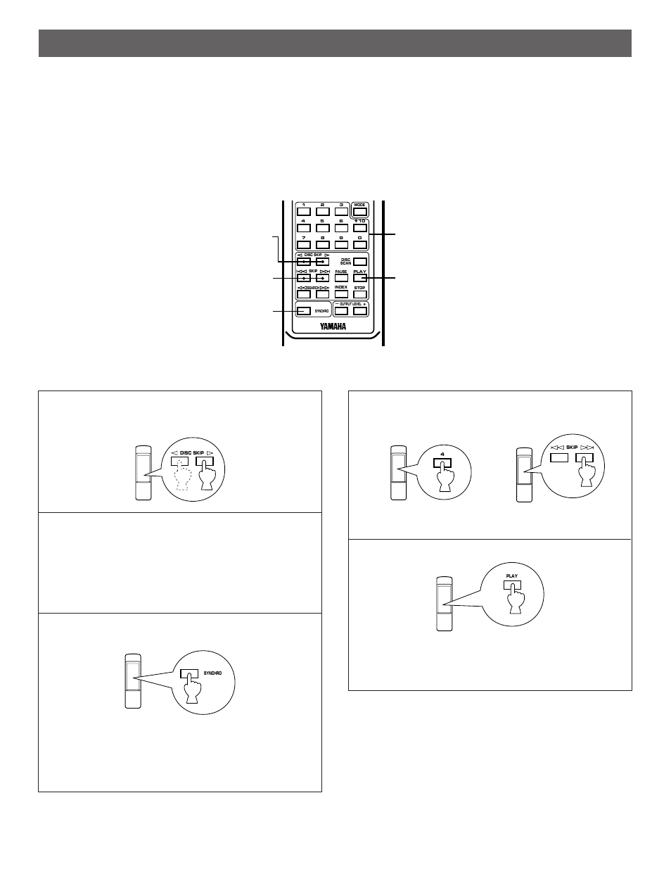 Cd synchronized recording | Yamaha CDC-845 User Manual | Page 21 / 24