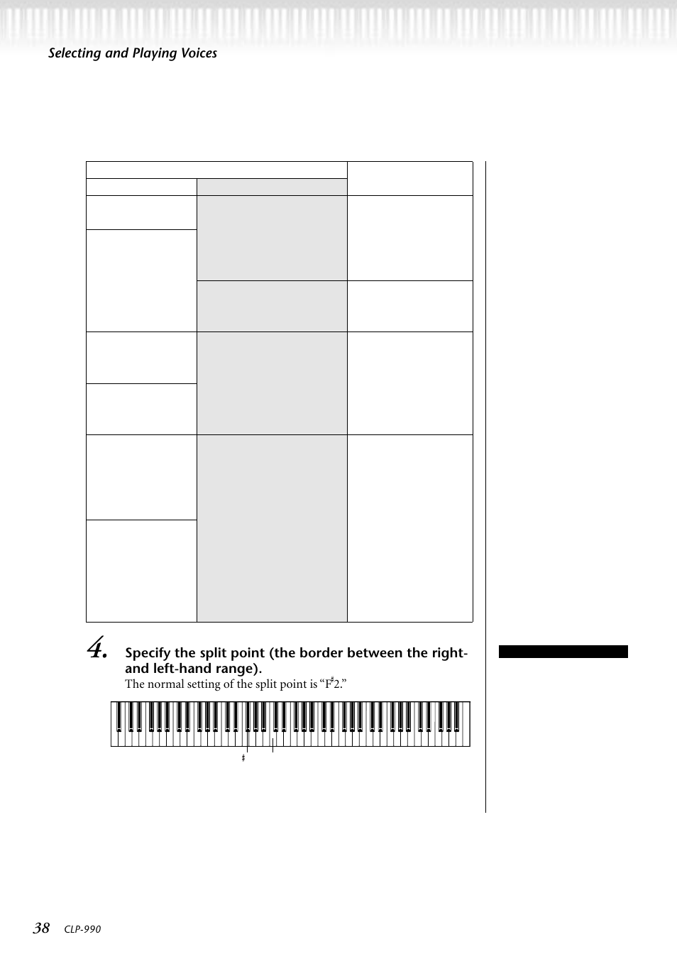 Yamaha CLP-990M  EN User Manual | Page 38 / 111