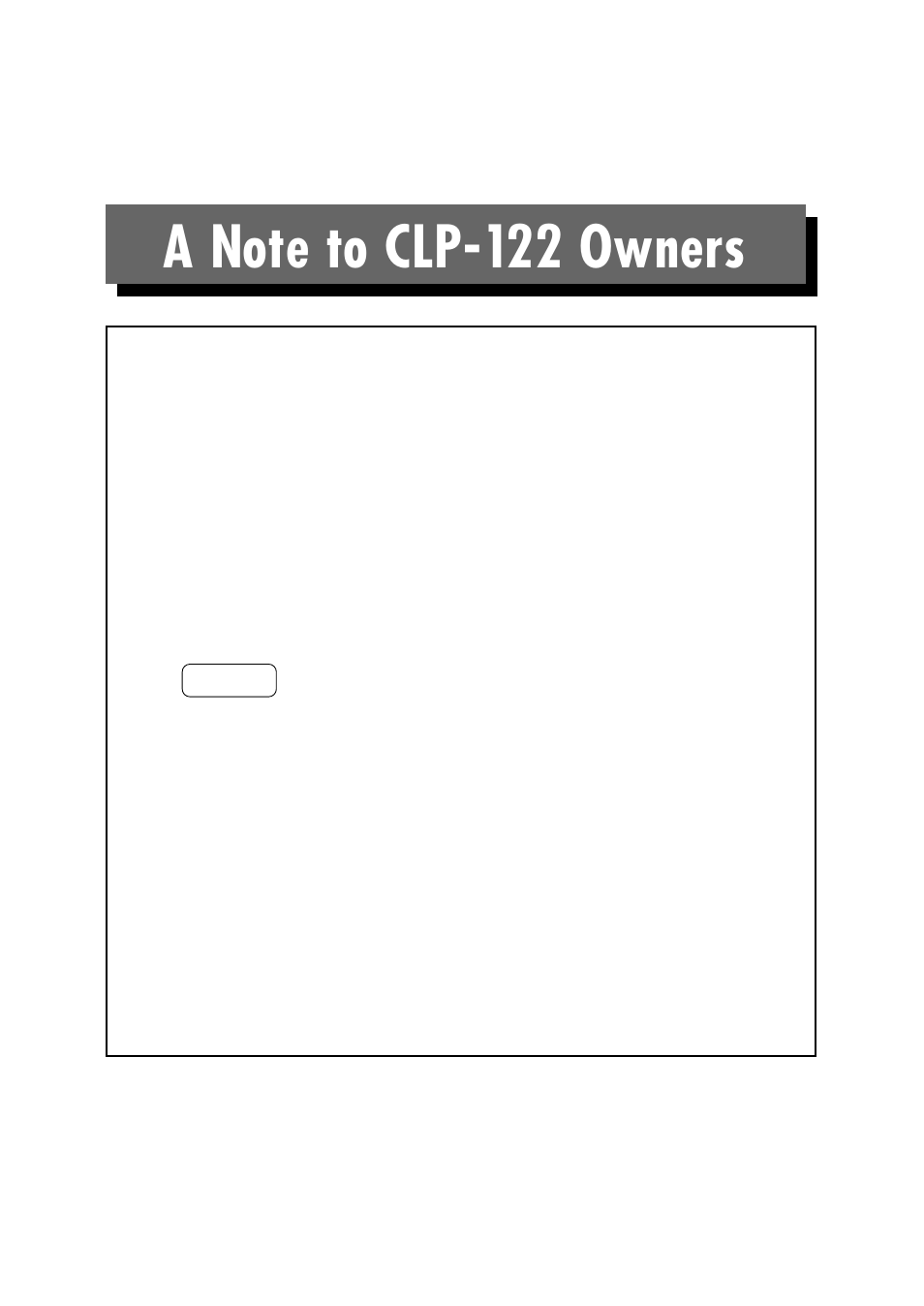 Yamaha CLP-122S User Manual | Page 31 / 31