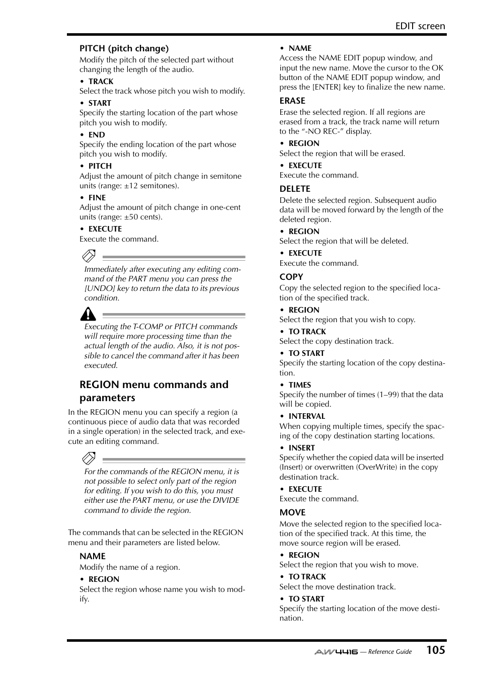 Yamaha Professional Audio Workstation AW4416 User Manual | Page 393 / 507