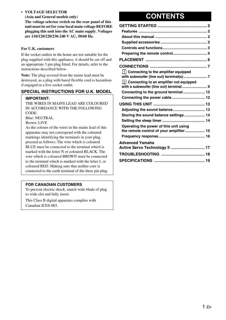 Yamaha 900SW User Manual | Page 5 / 24