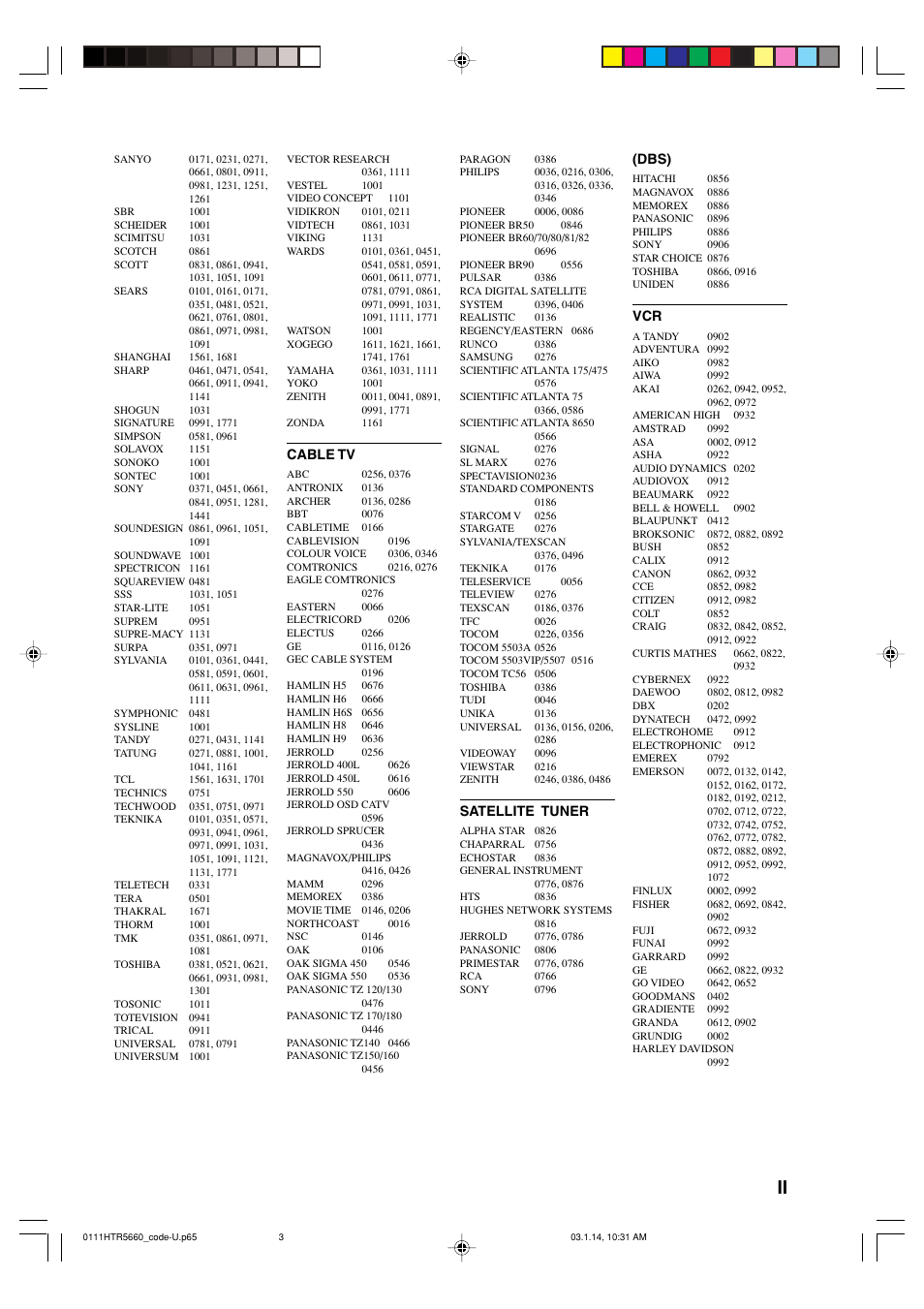 Yamaha HTR-5660 User Manual | Page 65 / 68