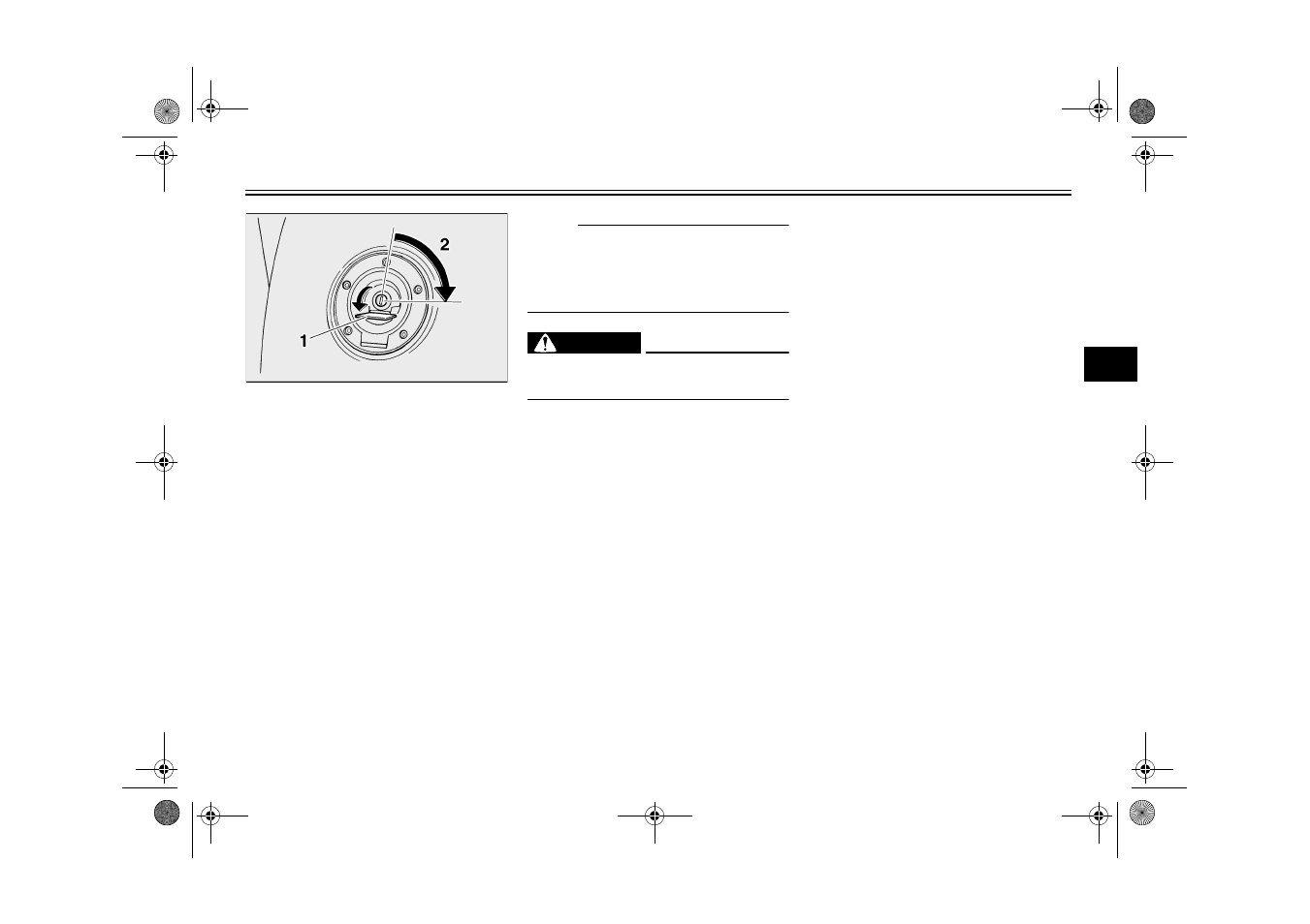 Instrument and control functions, Fuel tank cap | Yamaha FJR1300 User Manual | Page 29 / 106