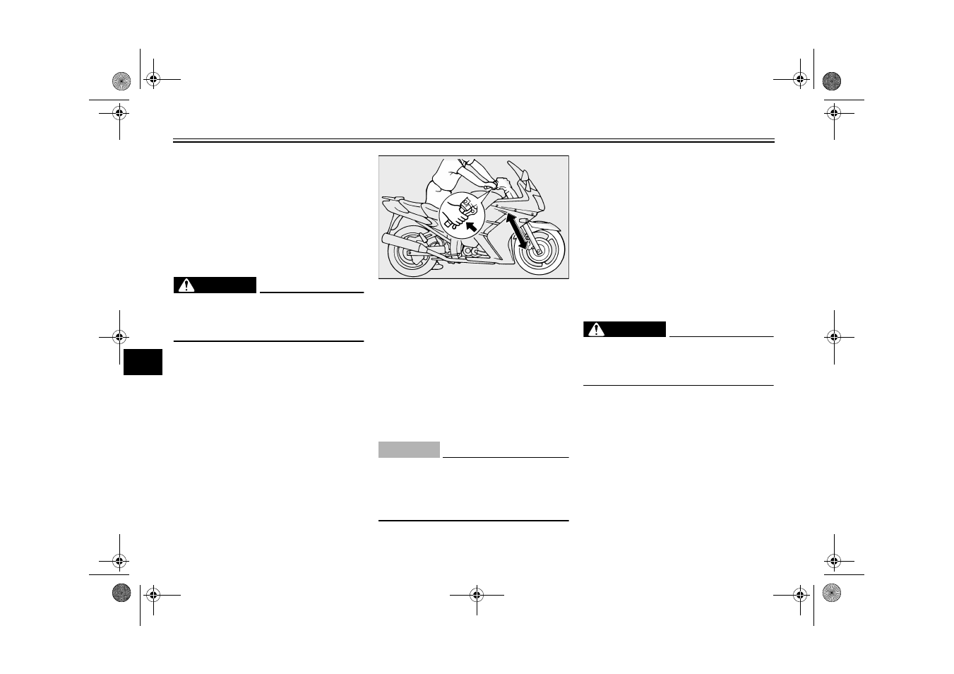 Periodic maintenance and minor repair, Checking the front fork, Checking the steering | Yamaha FJR1300 User Manual | Page 78 / 106