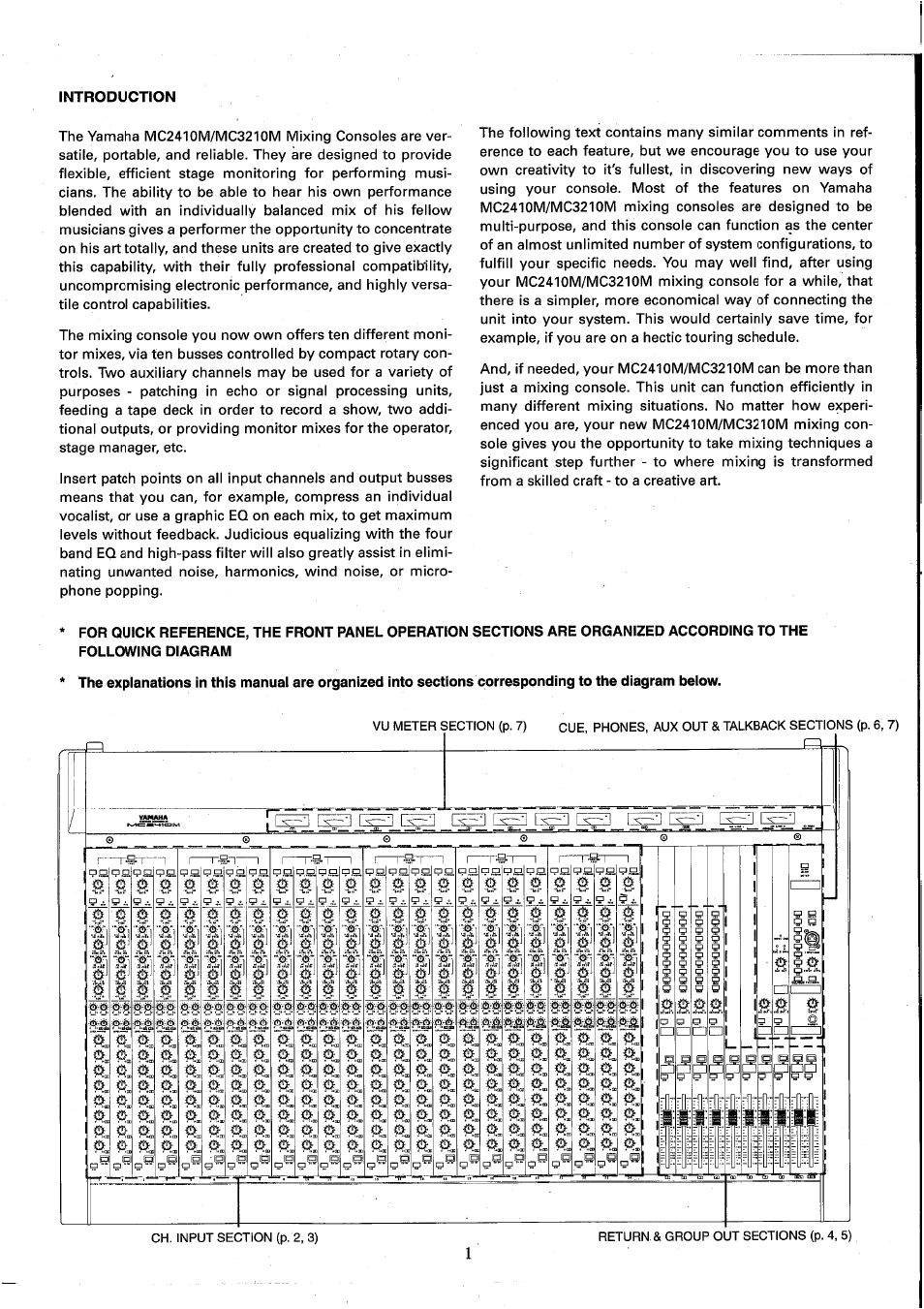 Yamaha MC2410M User Manual | Page 3 / 58