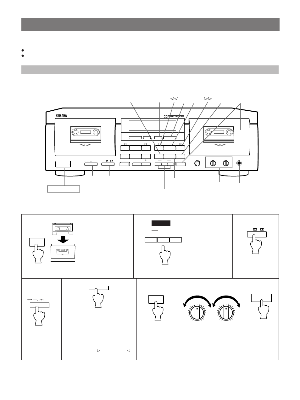 Recording, Basic operation, Basic operation - to record a program source | Example: kx-w592 | Yamaha KX-W492 User Manual | Page 10 / 20