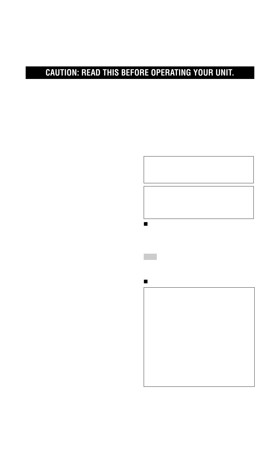 Caution: read this before operating your unit | Yamaha RX-V757 User Manual | Page 2 / 97