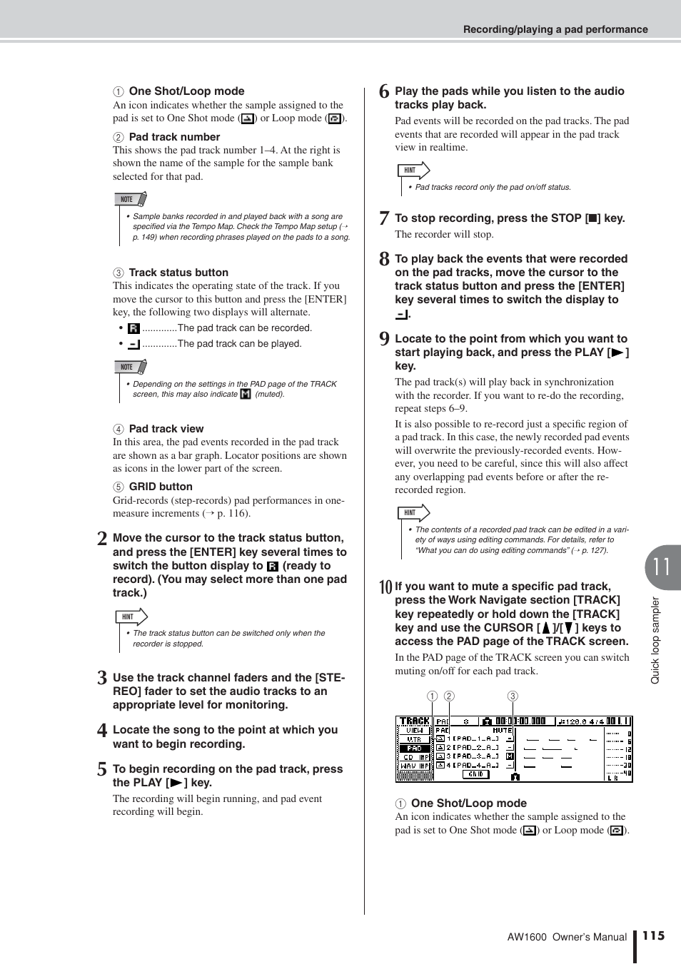 Yamaha AW1600 User Manual | Page 115 / 232