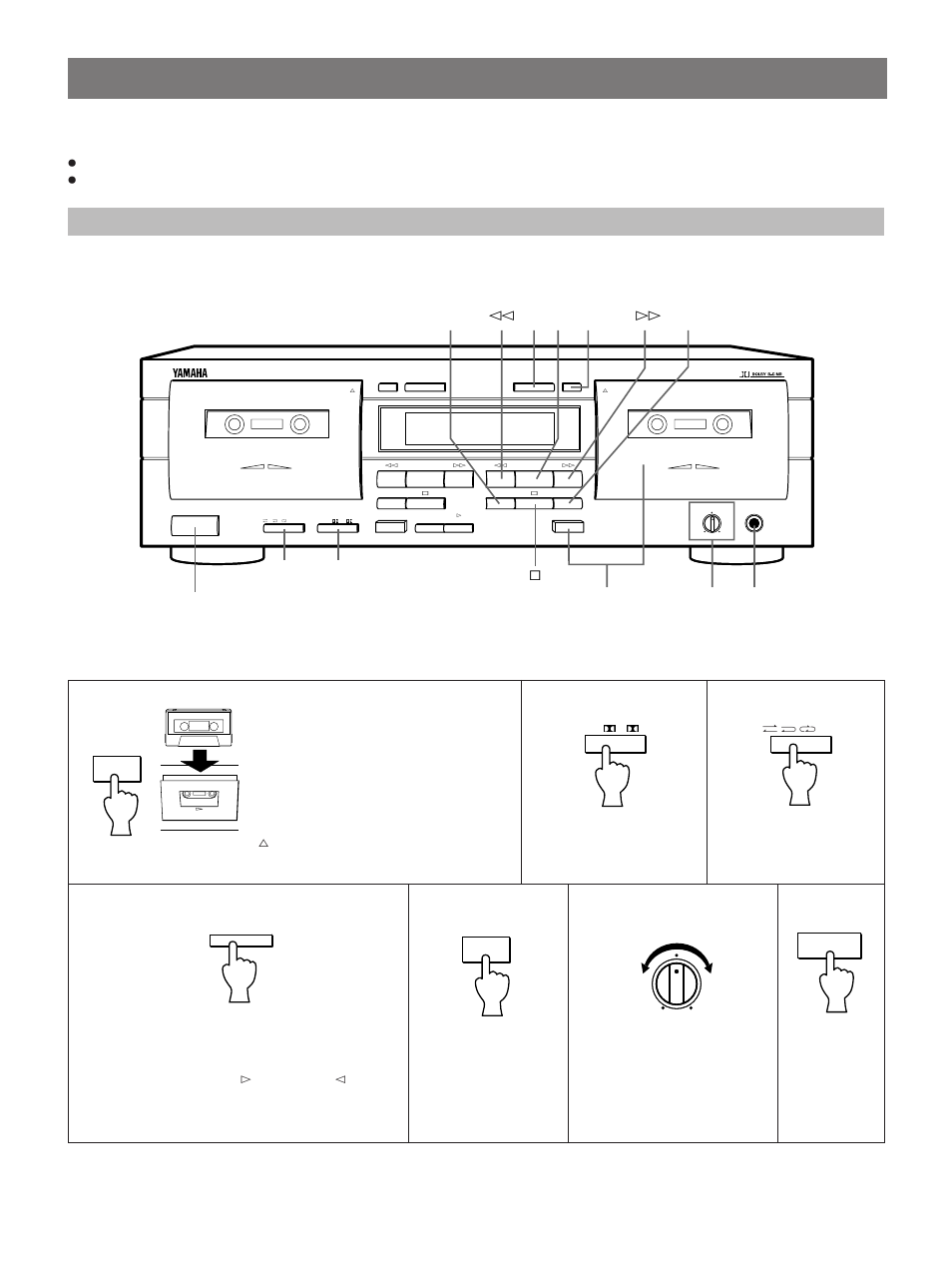 Recording, Basic operation, Basic operation - to record a program source | Yamaha K-903 User Manual | Page 10 / 18