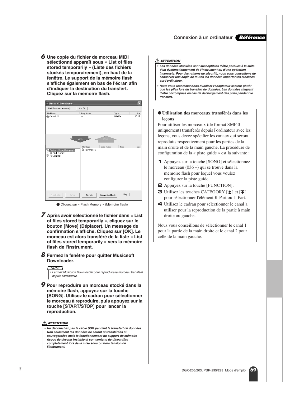 Yamaha PORTATONE PSR-295 User Manual | Page 69 / 98