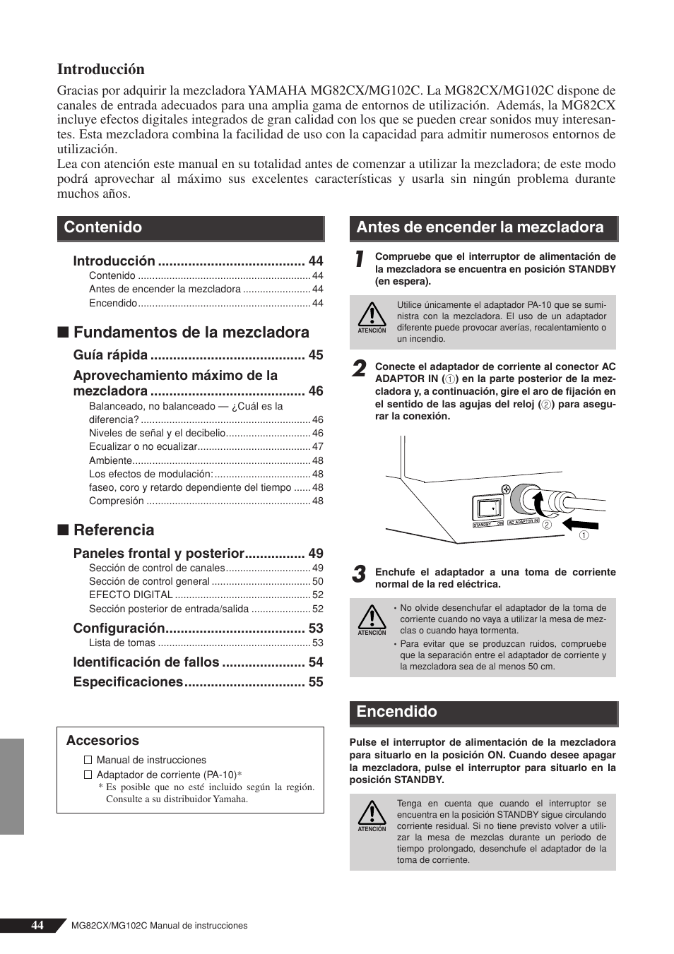 Yamaha MG102Cc User Manual | Page 5 / 21