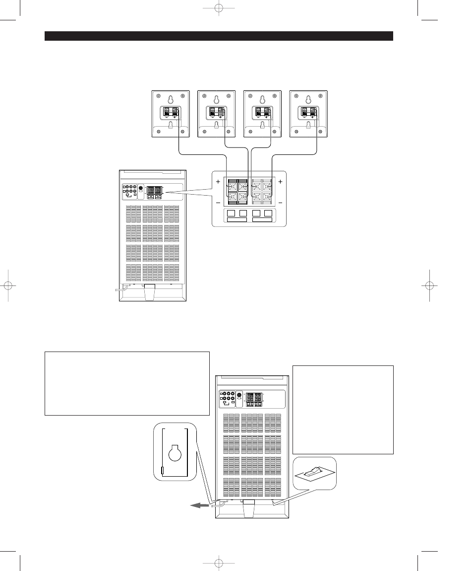 Connecting the ac supply lead, E-14 connections, Mark | Power amplifier/subwoofer ( sw-avs7 ) | Yamaha AV-S7 User Manual | Page 18 / 29