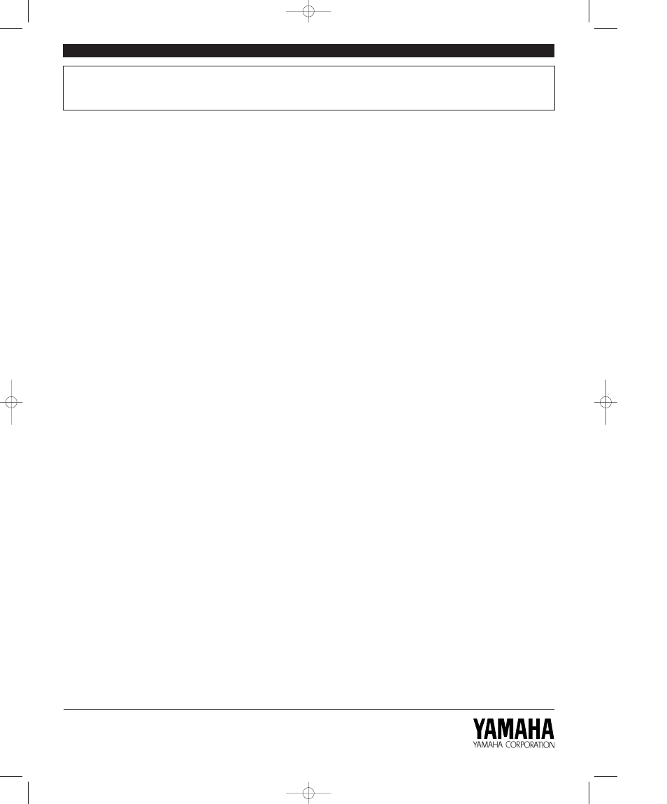 Yamaha AV-S7 User Manual | Page 29 / 29