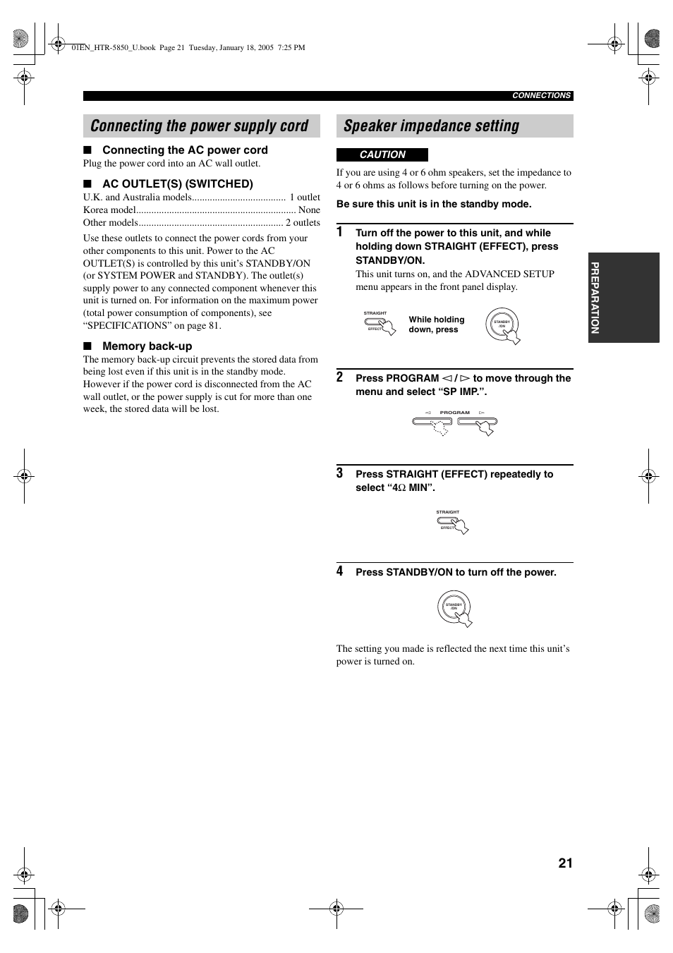 Yamaha HTR-5850 User Manual | Page 25 / 91