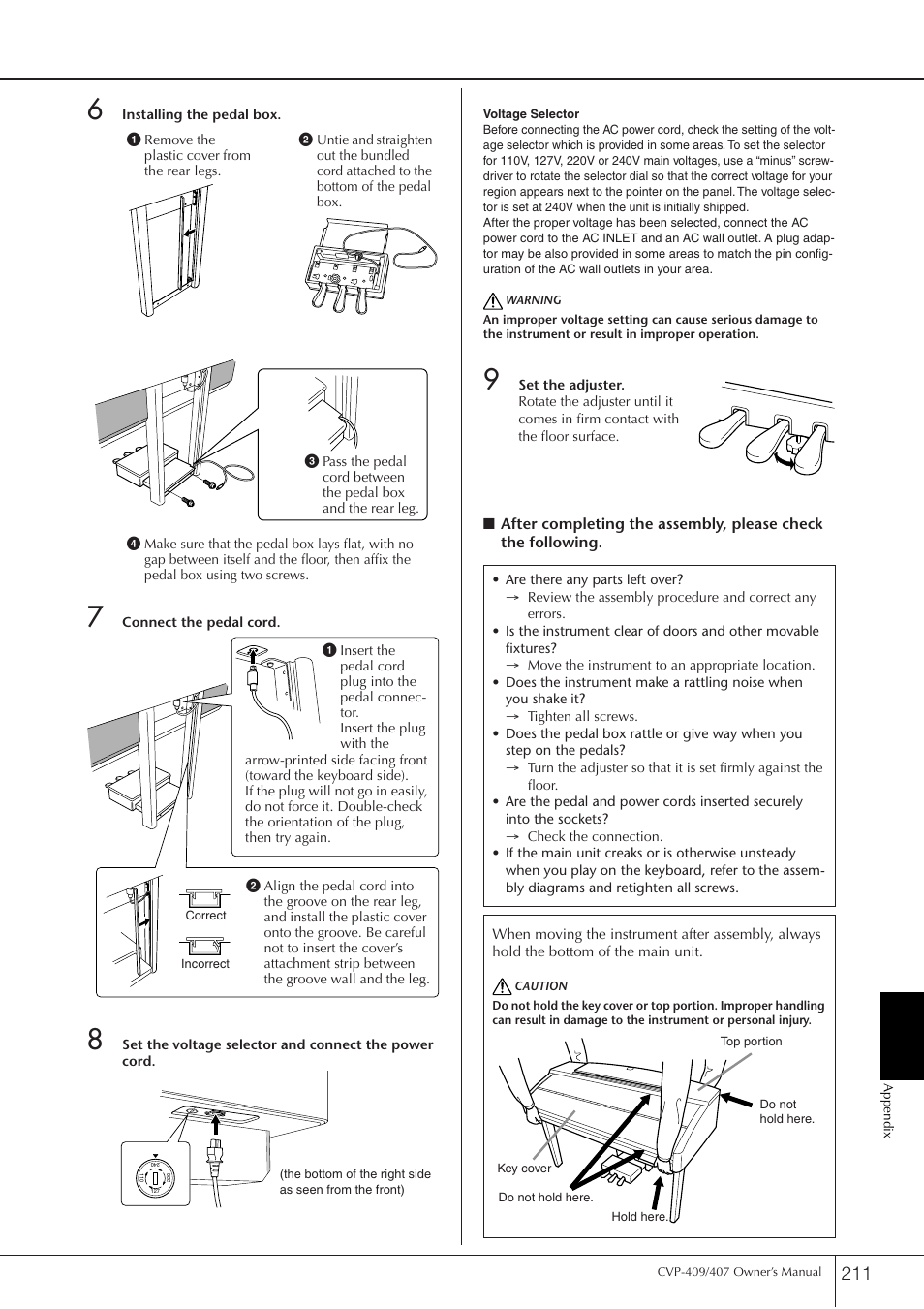 Yamaha CVP-409 User Manual | Page 211 / 226