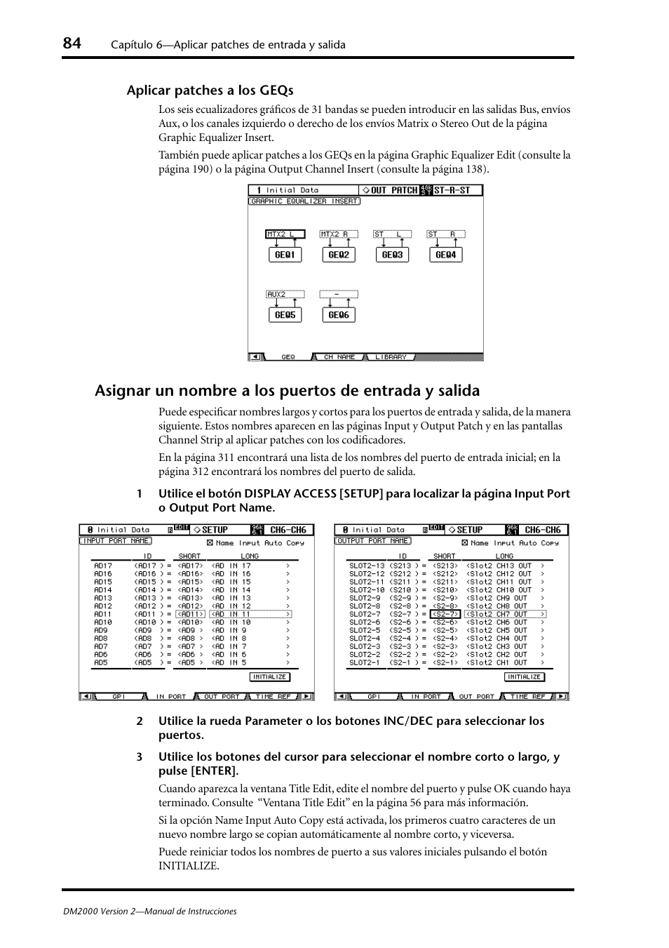 Yamaha DM 2000 User Manual | Page 84 / 410