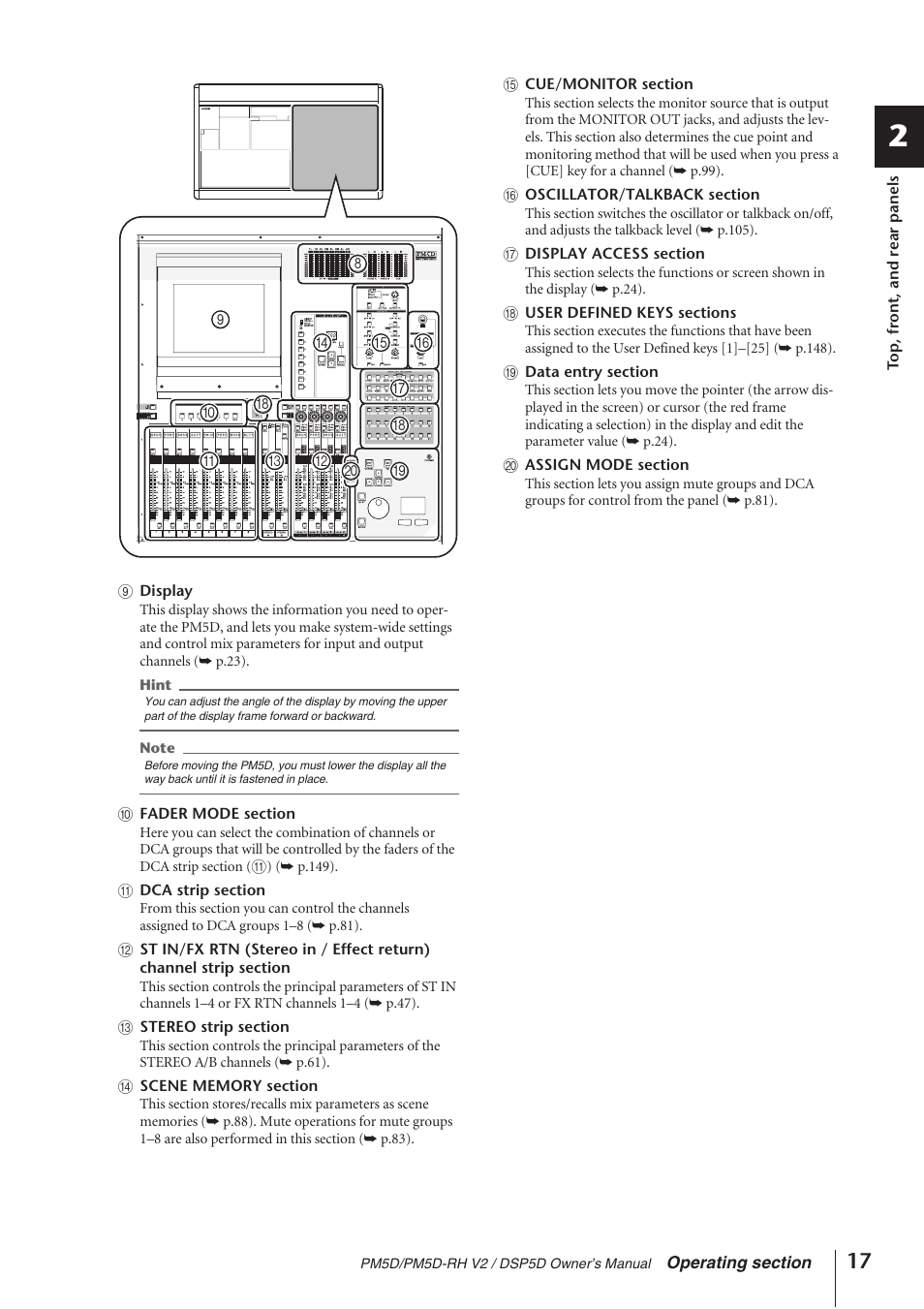 Yamaha DSP5D User Manual | Page 17 / 409