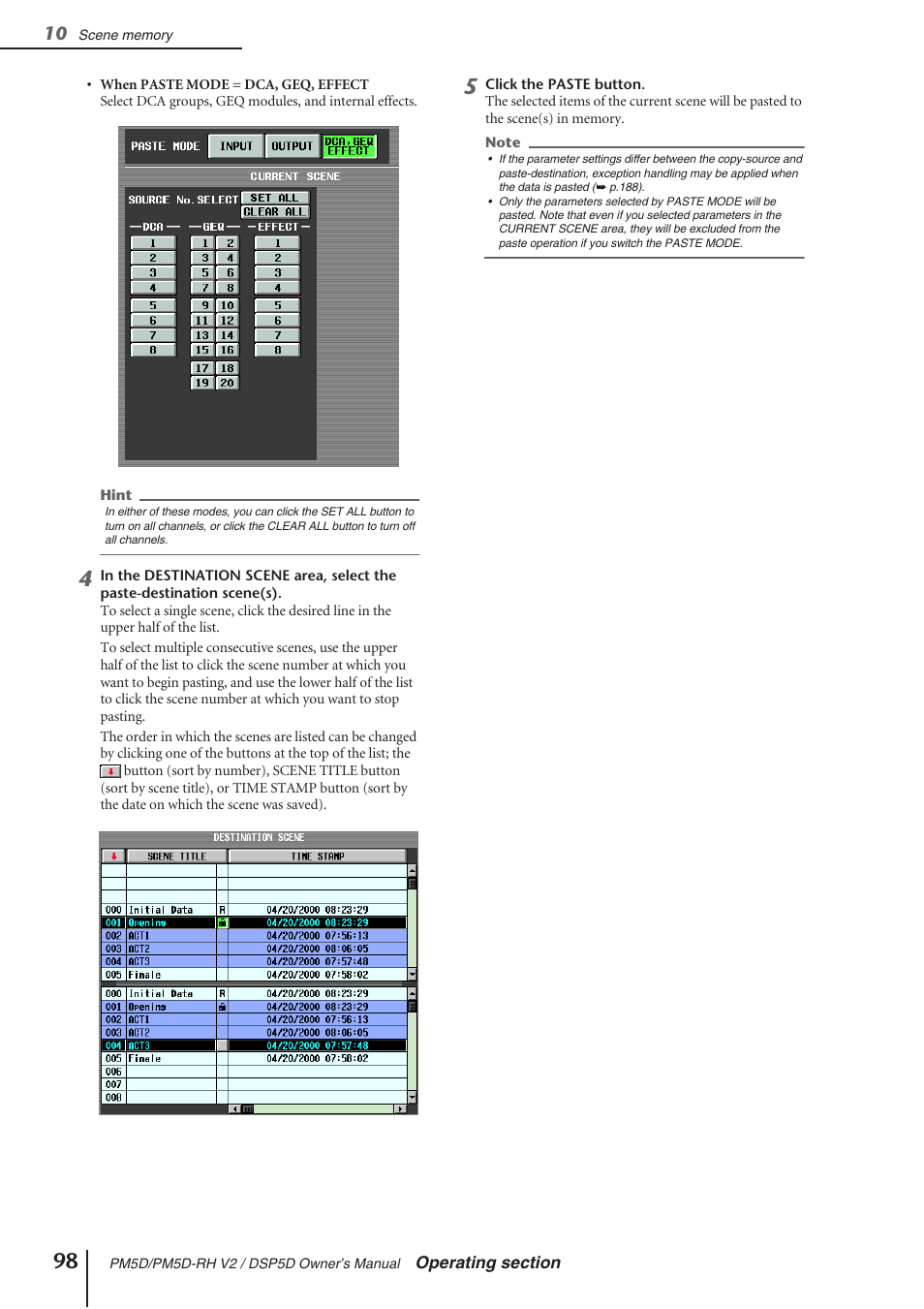 Yamaha DSP5D User Manual | Page 98 / 409