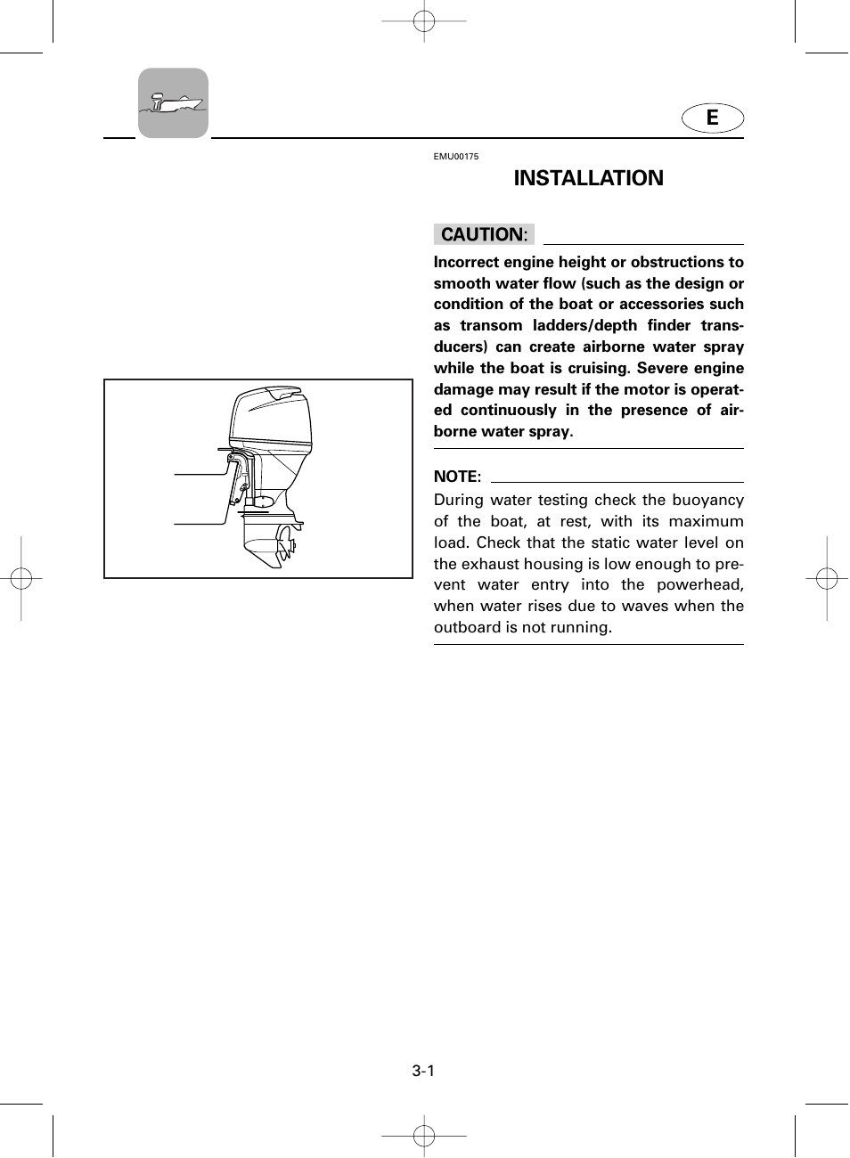 Installation c c | Yamaha F100A User Manual | Page 40 / 115