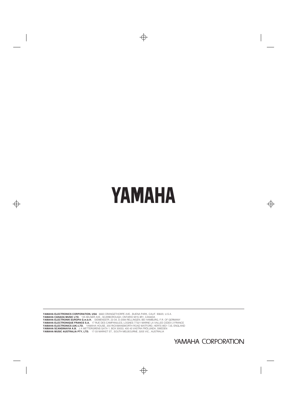 Yamaha YHT-580 User Manual | Page 18 / 18