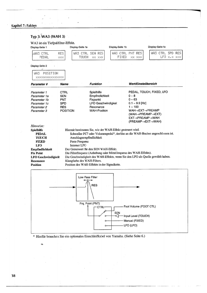 Typ 3: wa3 (wah 3) | Yamaha FX770 User Manual | Page 193 / 231