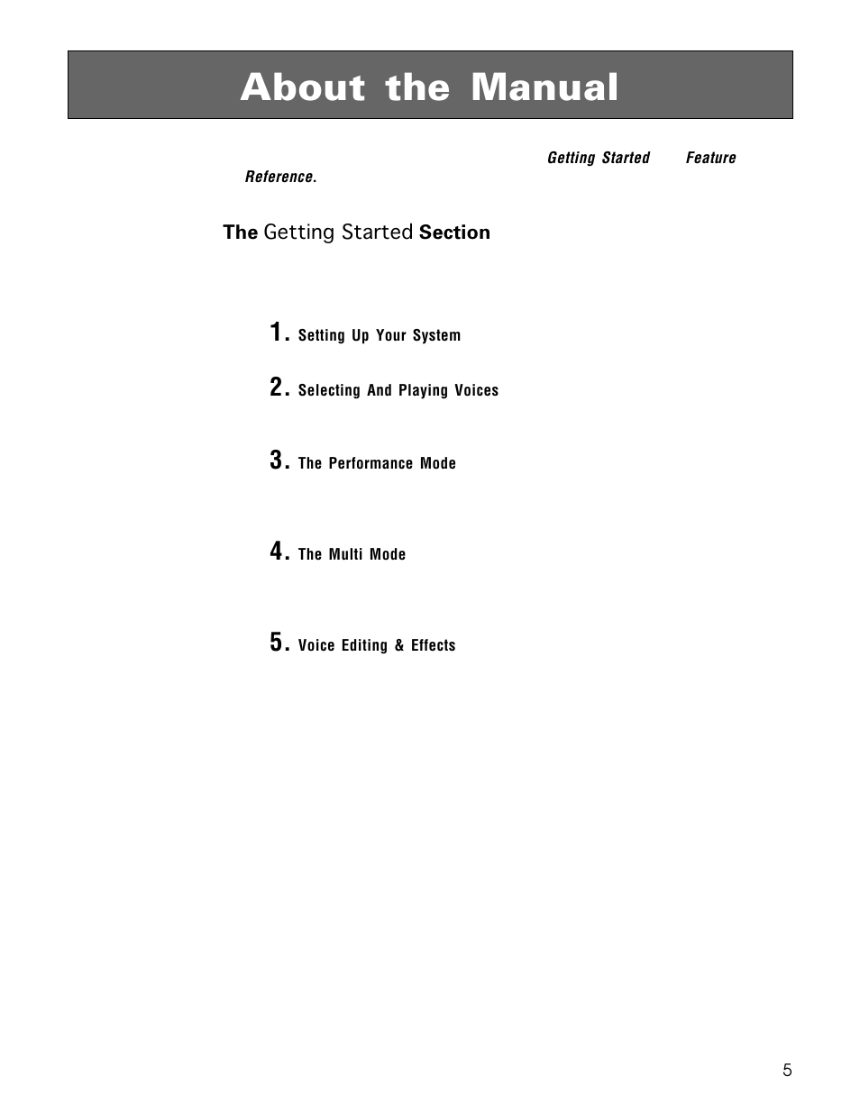 About the manual | Yamaha TG500 User Manual | Page 17 / 334