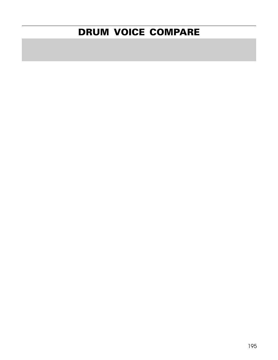 Drum voice compare | Yamaha TG500 User Manual | Page 207 / 334
