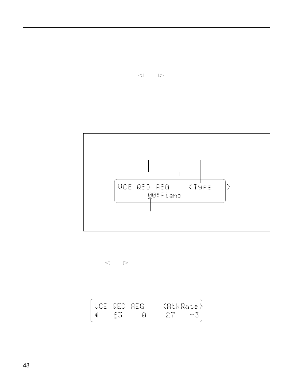 Vce qed aeg <type > 00:piano | Yamaha TG500 User Manual | Page 60 / 334